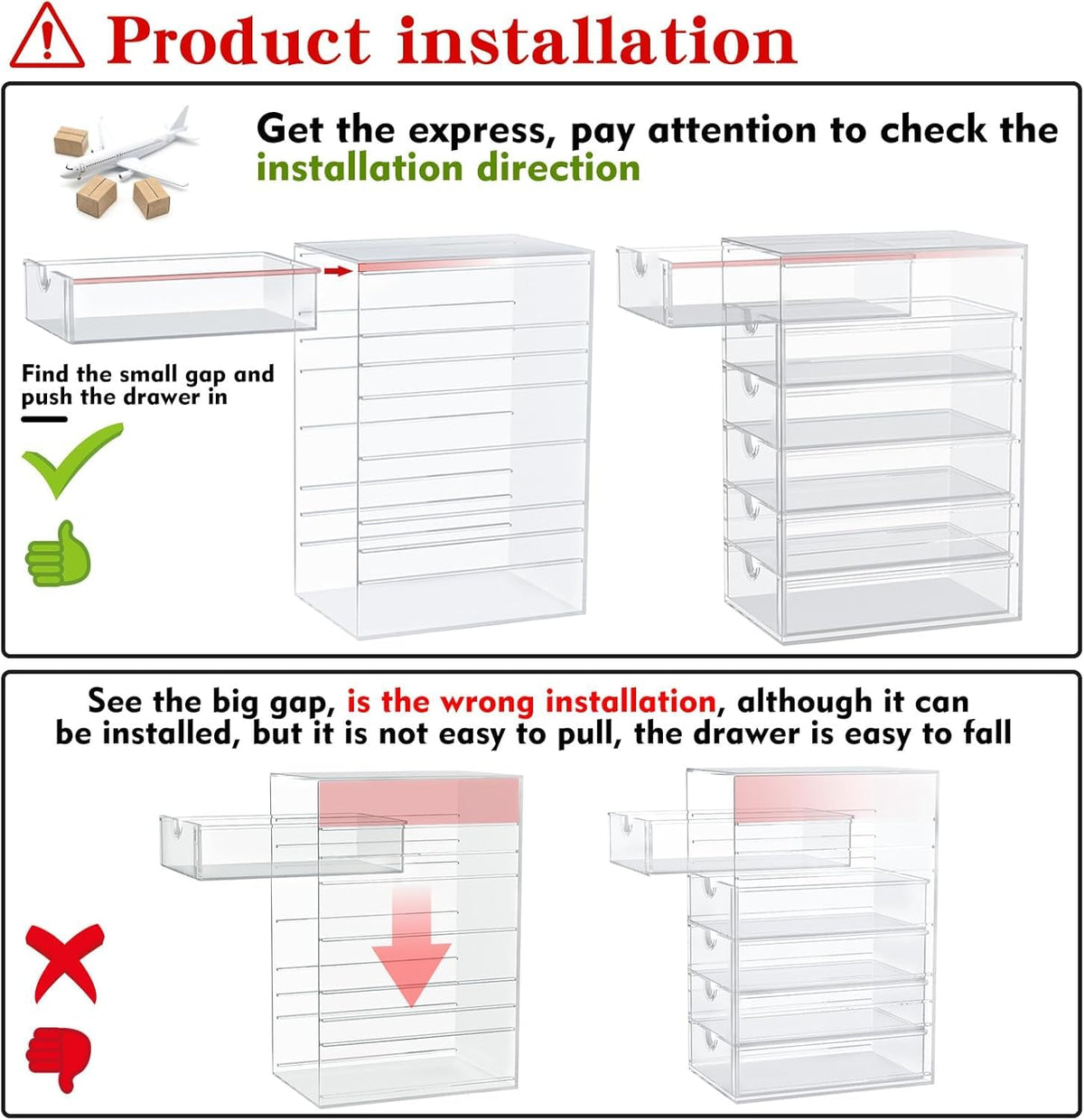 Acrylic 16-Drawer Storage & Makeup Organizer H1855