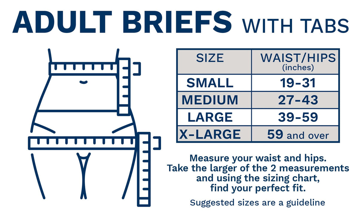 Large 15-Count Maximum Absorbency Adult Diaper Brief Q29683