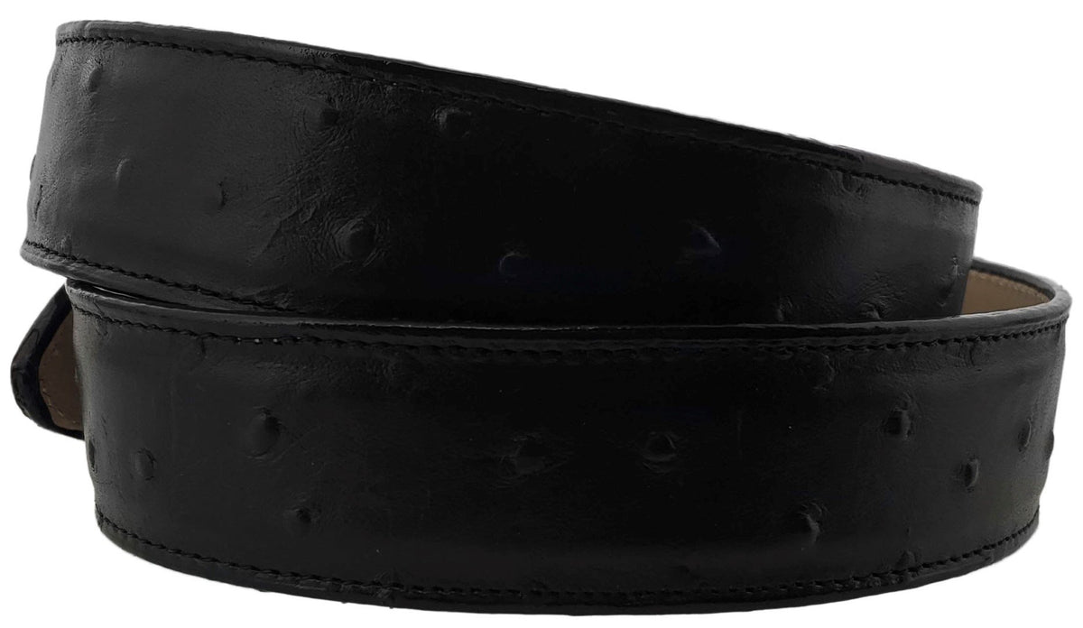 Black Leather Western Cowboy Belt D706