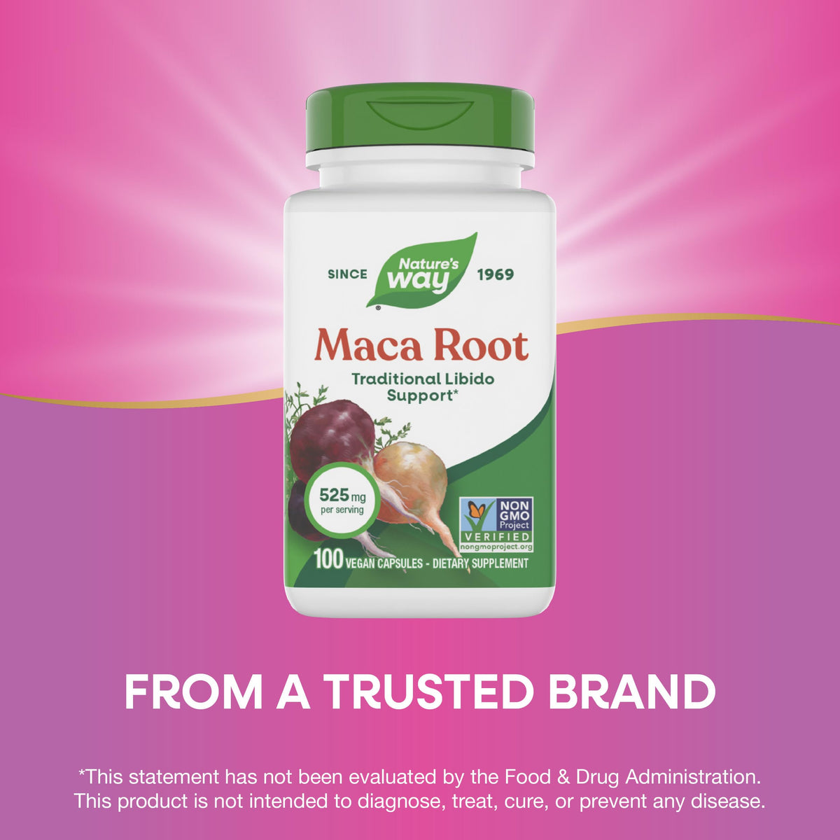Maca Root Capsules Vegan 100 ct E690