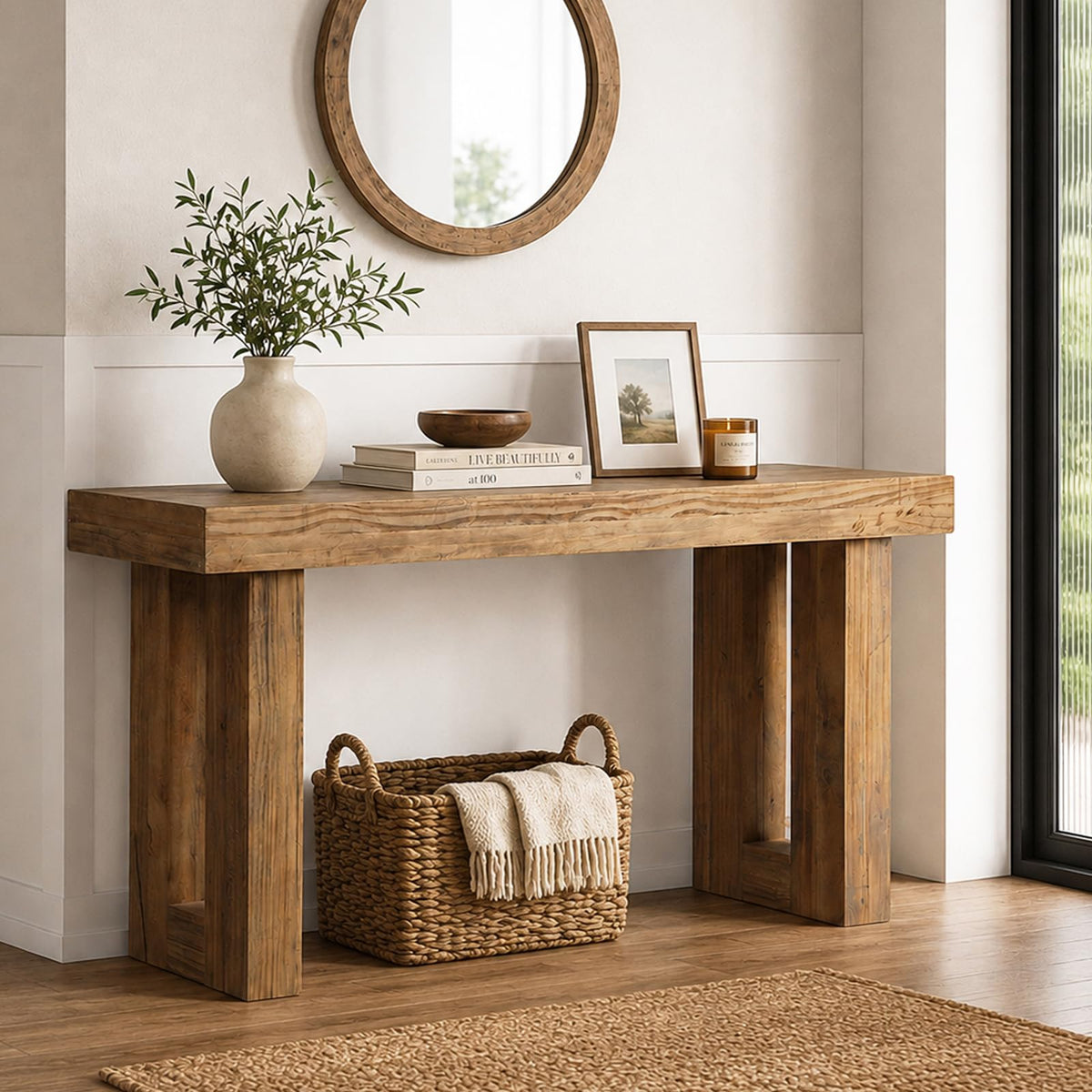 Solid Wood Console Table K63191