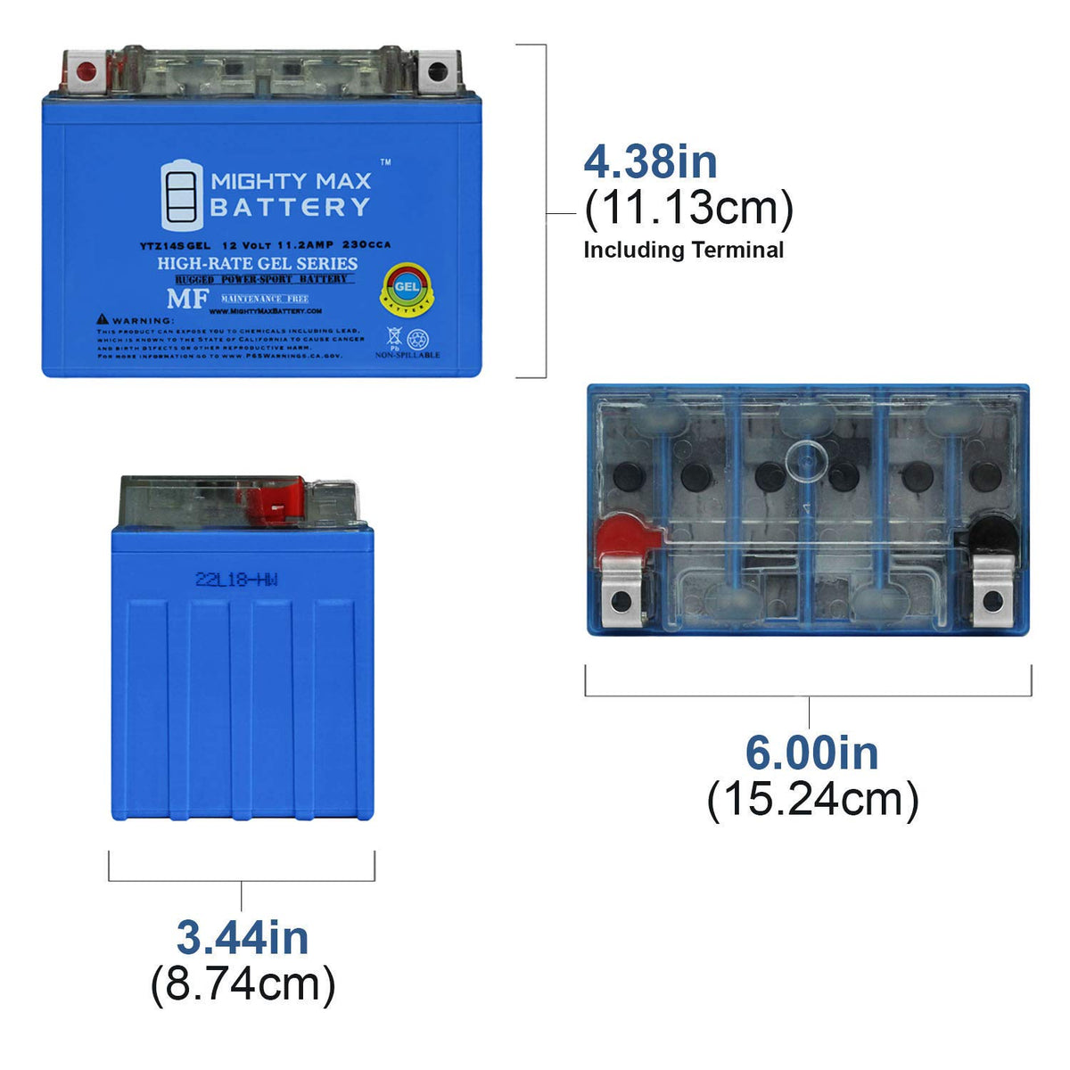 12V 11.2Ah GEL Battery O599