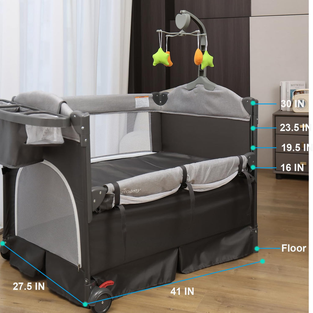4-in-1 Pack and Play with Bassinet and Changing Table X818