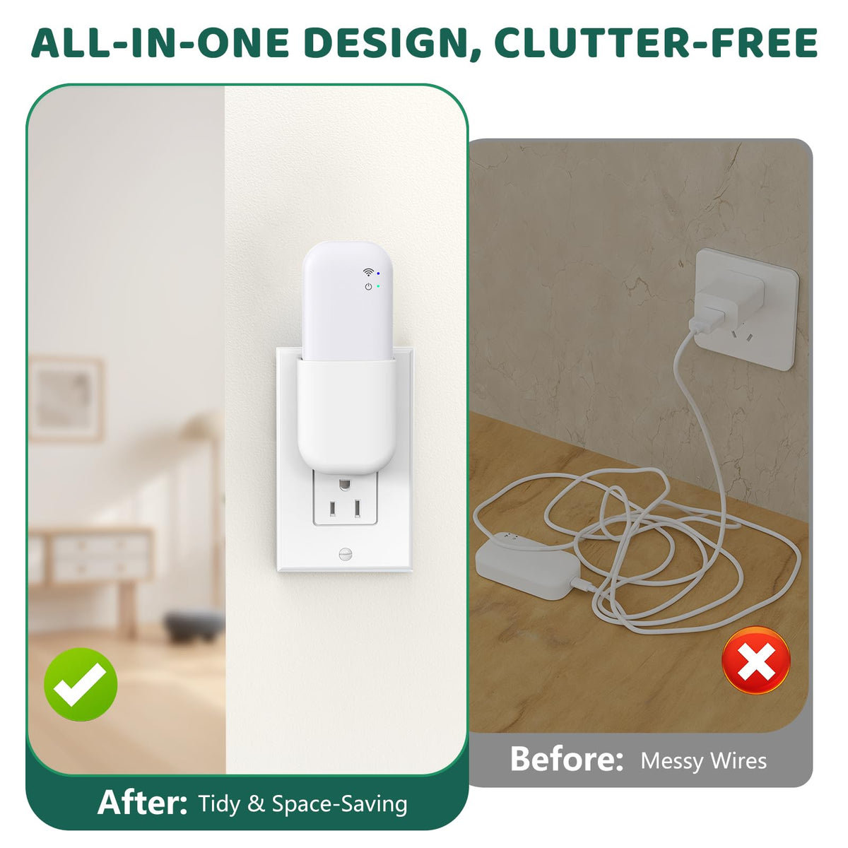 Wall Mount Bracket with Built-in Plug Y71822