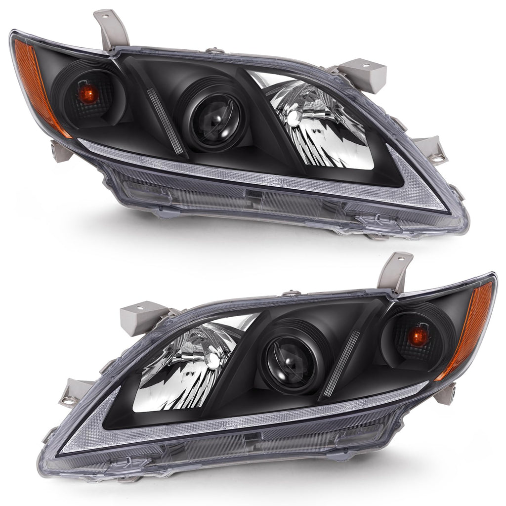 LED DRL Headlight Assembly Pair T6017