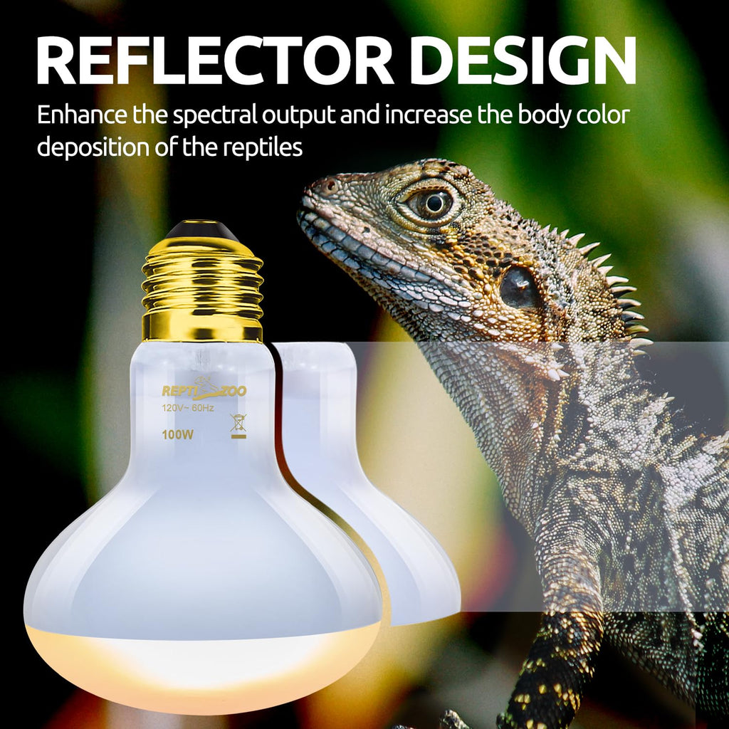 Reptile Heat Lamp Combo Pack with Dual Light Fixture U872126