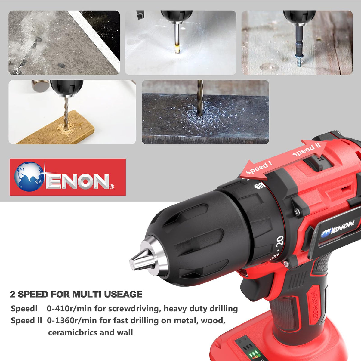 Cordless Drill Set with Battery and Charger X925940