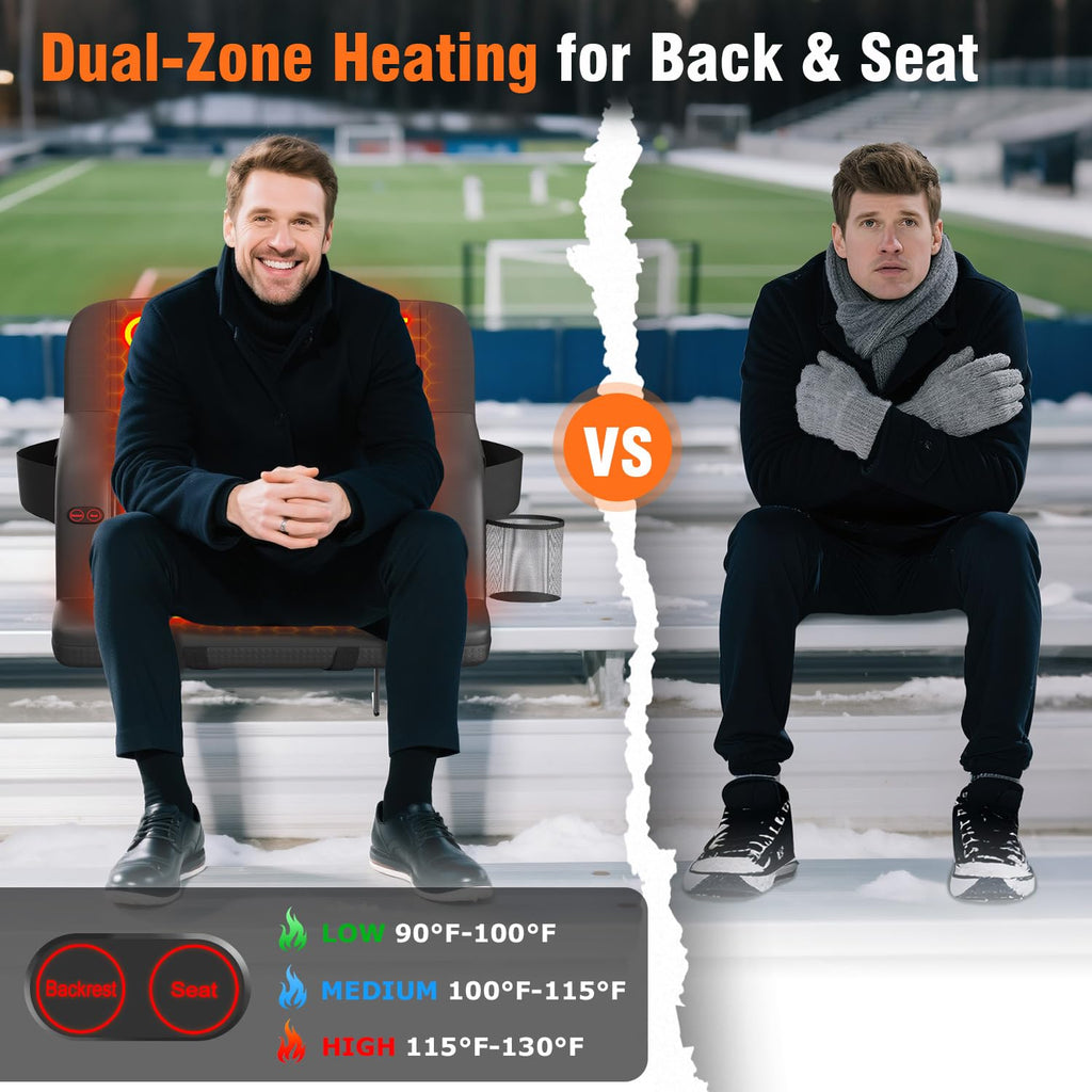 21" Heated Stadium Seats for Bleachers 2 Pack O1934
