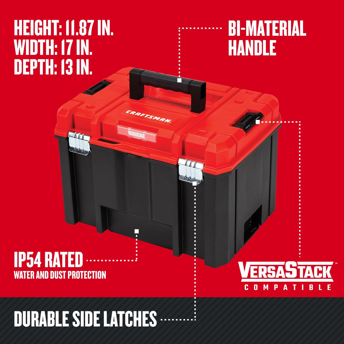 Lockable 17-in. Deep Tool Box A5009