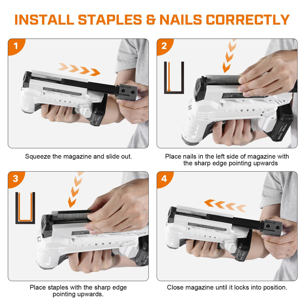 18 Gauge 2 In 1 Cordless Brad Nailer Stapler K7166