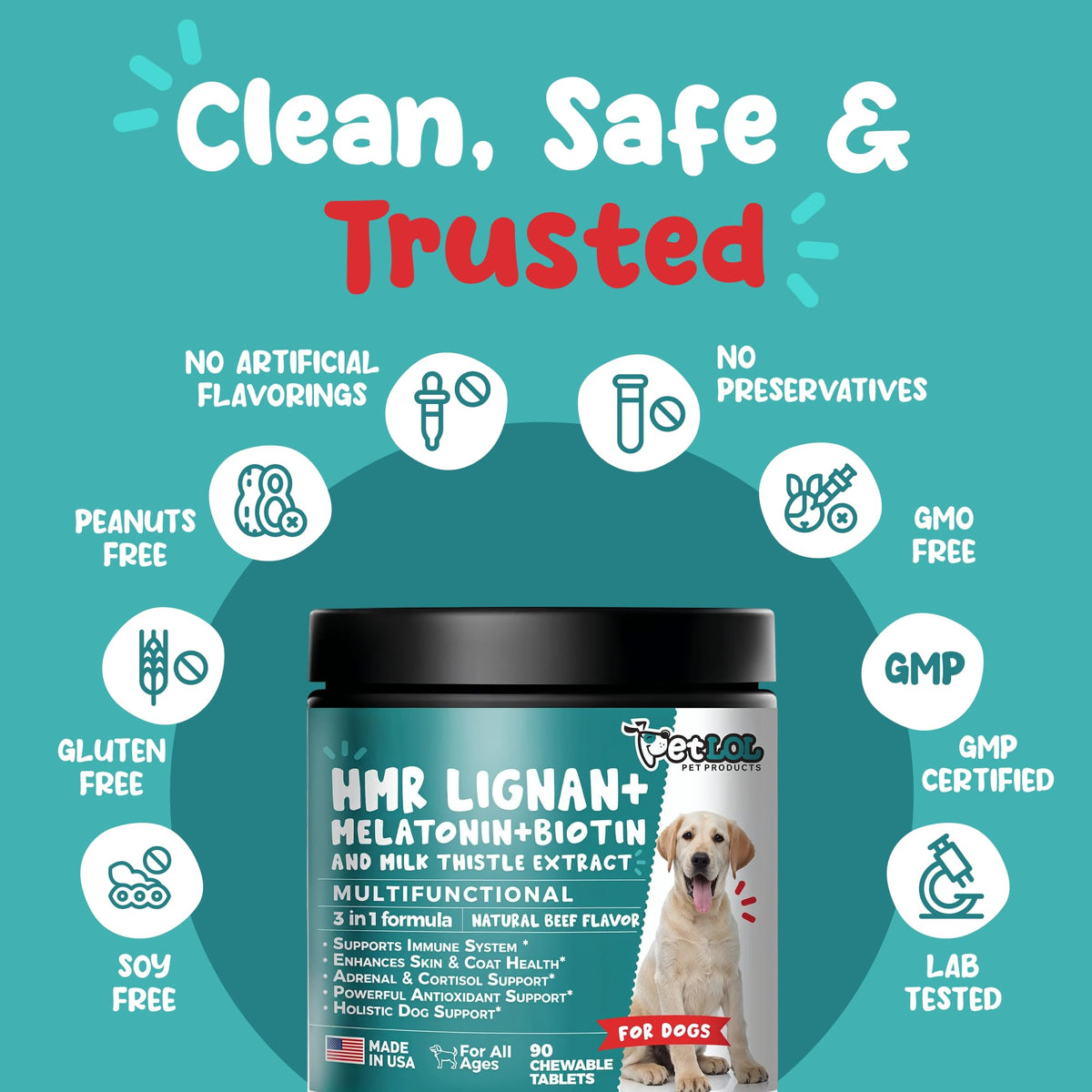 Melatonin, Biotin & Milk Thistle Complex for Dogs P2780