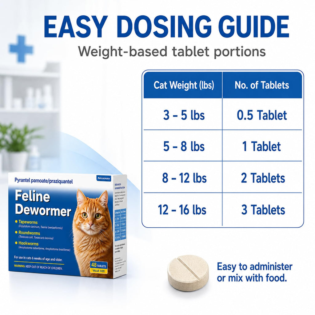 Cat Dewormer 48 Tablets E8872