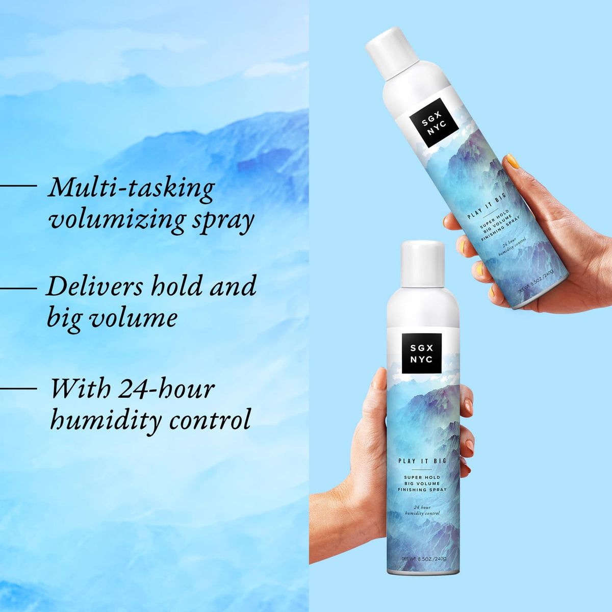 Volumizing Hair Spray with Coconut Oil 8.5 oz K3879