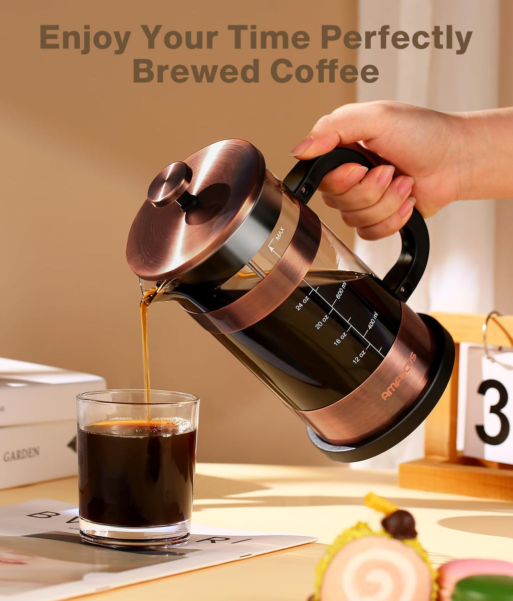 34 Ounce Stainless Steel French Press Coffee Maker X530