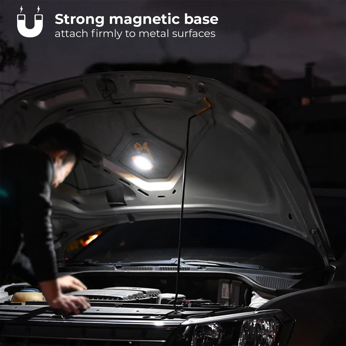 Rechargeable Magnetic LED Work Light 2.5W 1,500 Lumens F74345
