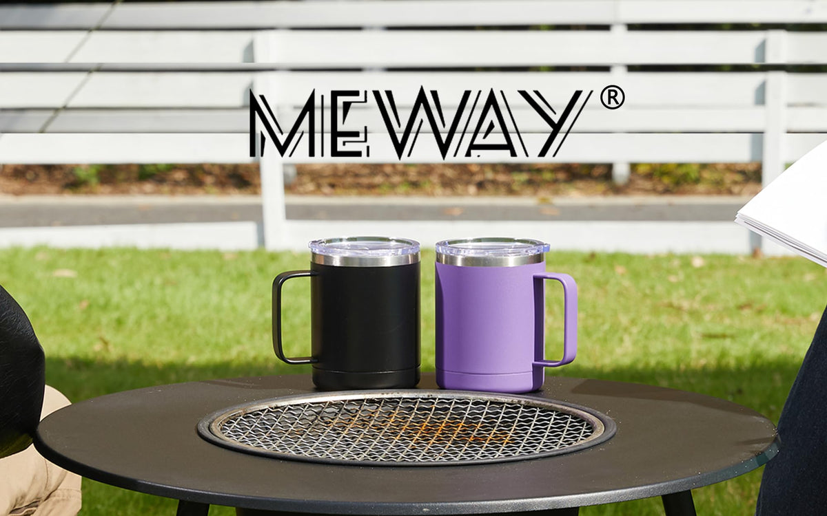12 oz Stainless Steel Insulated Coffee Mug Set of 2 E654