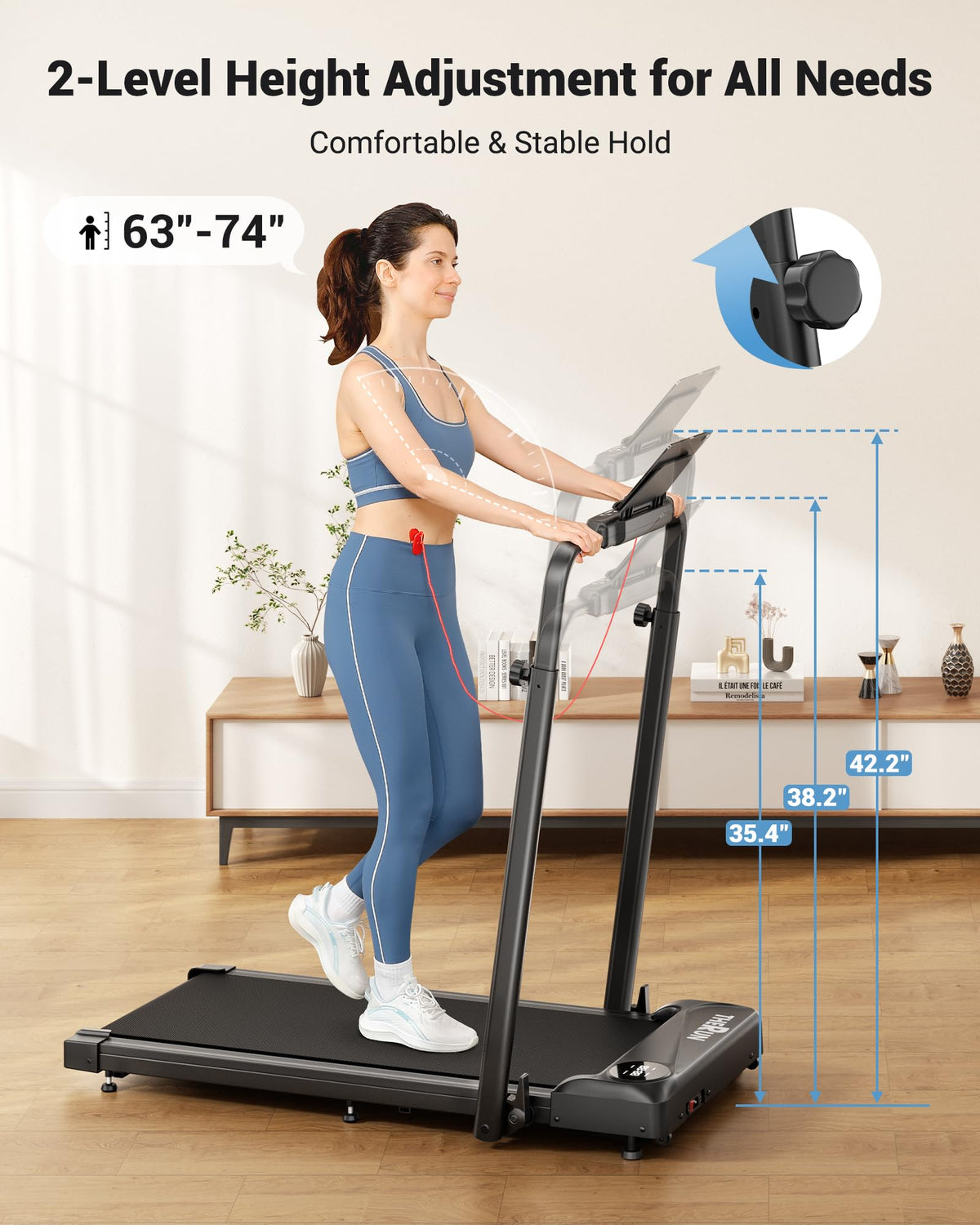 Walking Pad with Handle Bar L6565