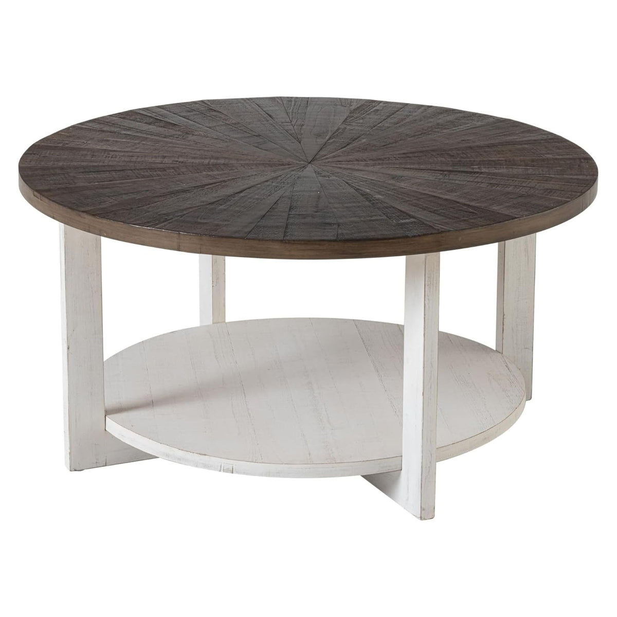 Round Farmhouse Coffee Table H357