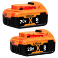 8.0Ah 20V MAX Lithium Batteries 2 Pack L291