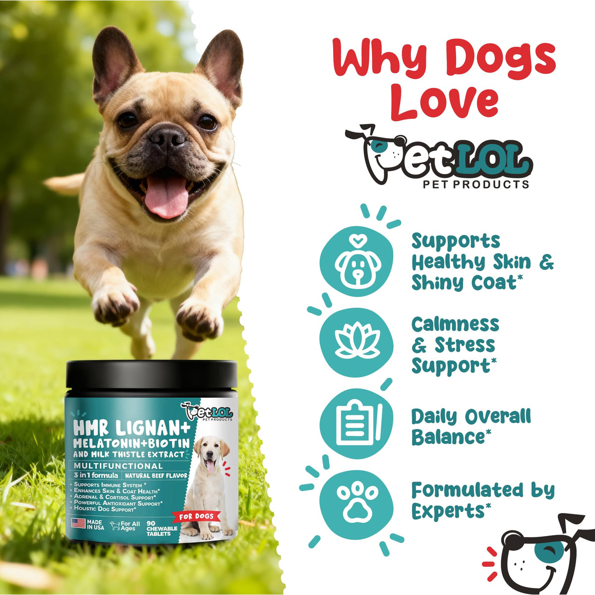 Melatonin, Biotin & Milk Thistle Complex for Dogs P2780