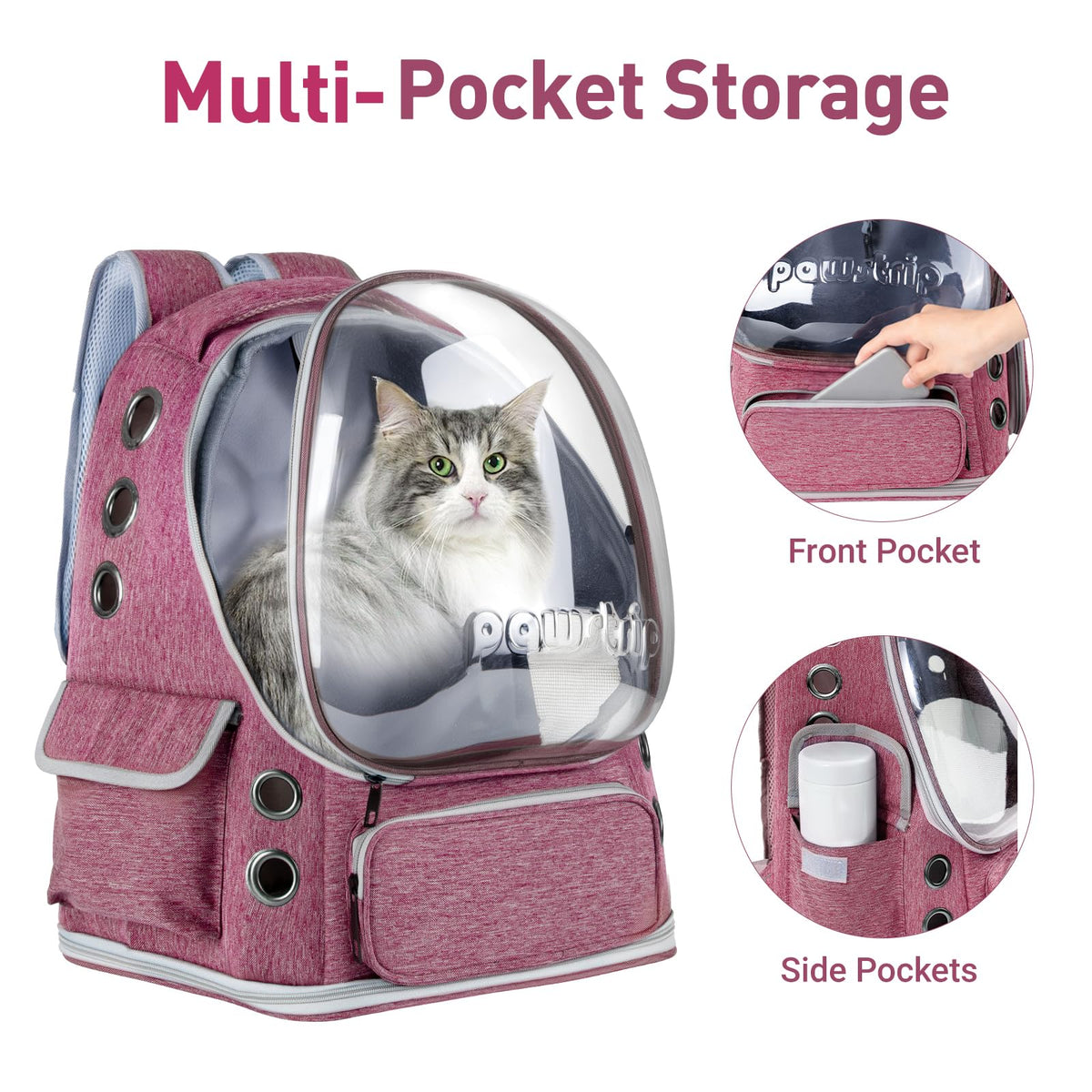 Cat Backpack Carrier Clear Bubble Window up to 15 lb L433
