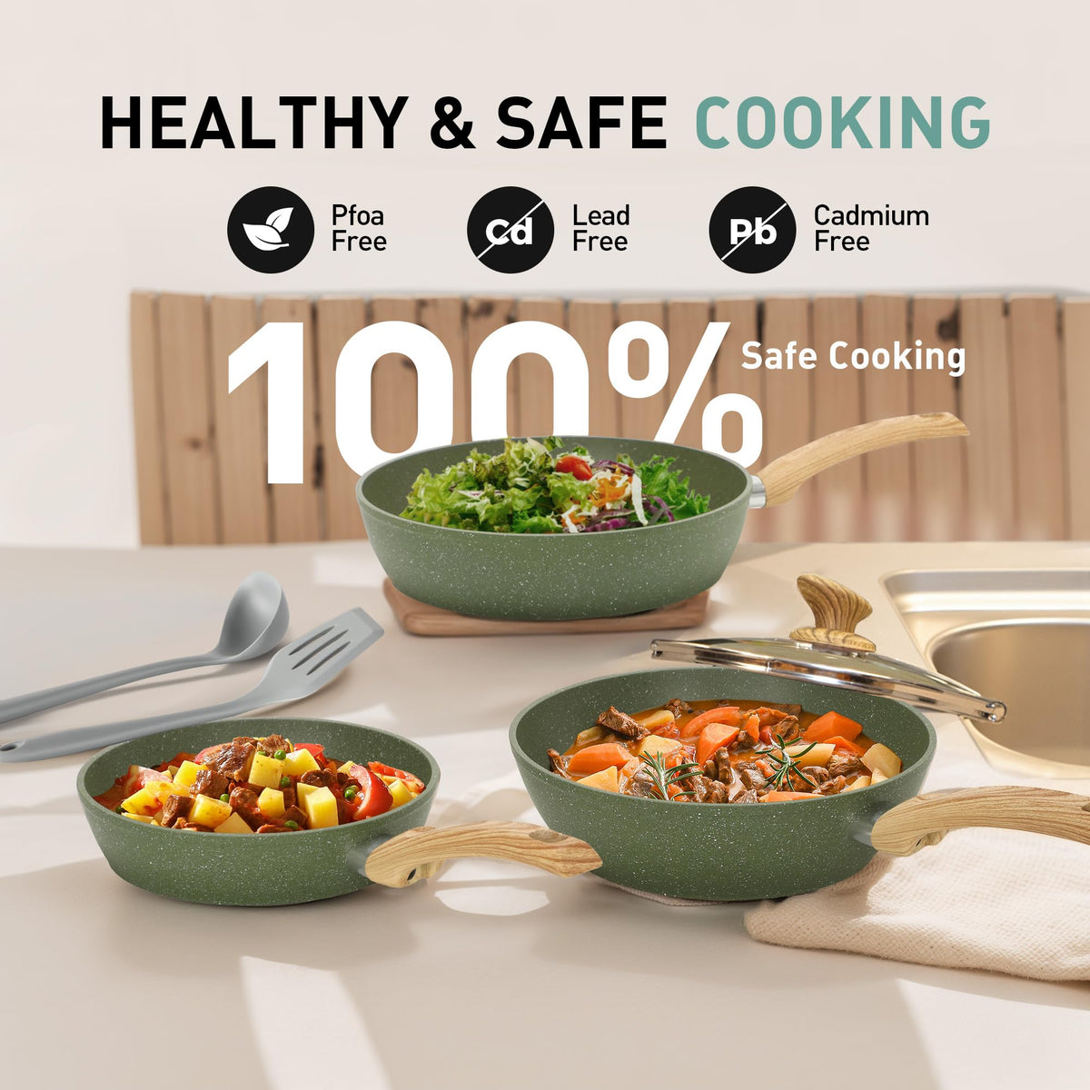 12 Pcs Non Stick Cookware Set B5925