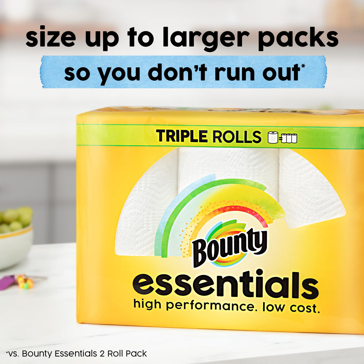 Select-A-Size White Paper Towels, 2 Triple Rolls O744527