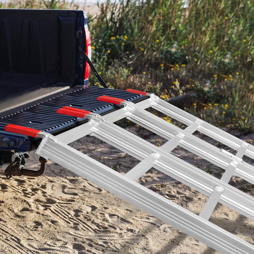 69" L x 50" W Tri-Fold Aluminum ATV Loading Ramp 1500lb Capacity Z54878