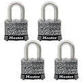 Stainless Steel Outdoor Padlock with Key, 4 Pack H84057