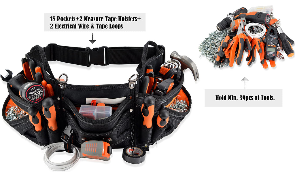 Heavy-Duty 18-Pocket Tool Belt E683
