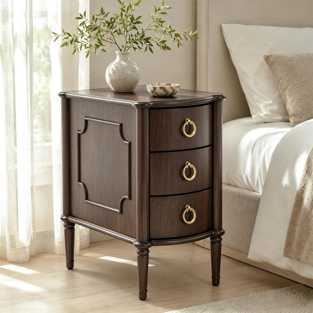 Narrow Wood Nightstands Set of 2 L862209