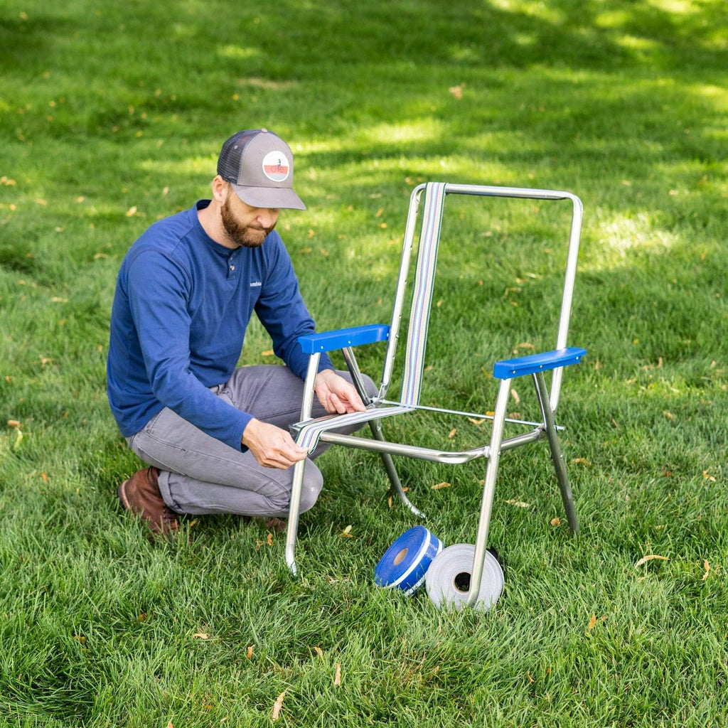 UV-Resistant Polypropylene Lawn Chair Webbing 2 1/4" x 50' Solid Yellow H4260