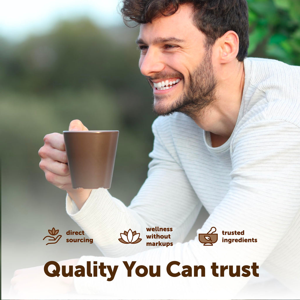 Organic Instant Mushroom Coffee, 14 oz Medium Roast Arabica Q831423