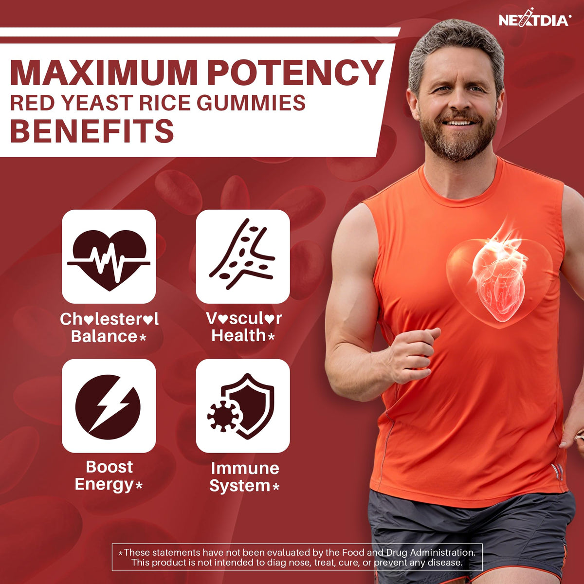 Red Yeast Rice Gummies 2400MG with CoQ10 R2610