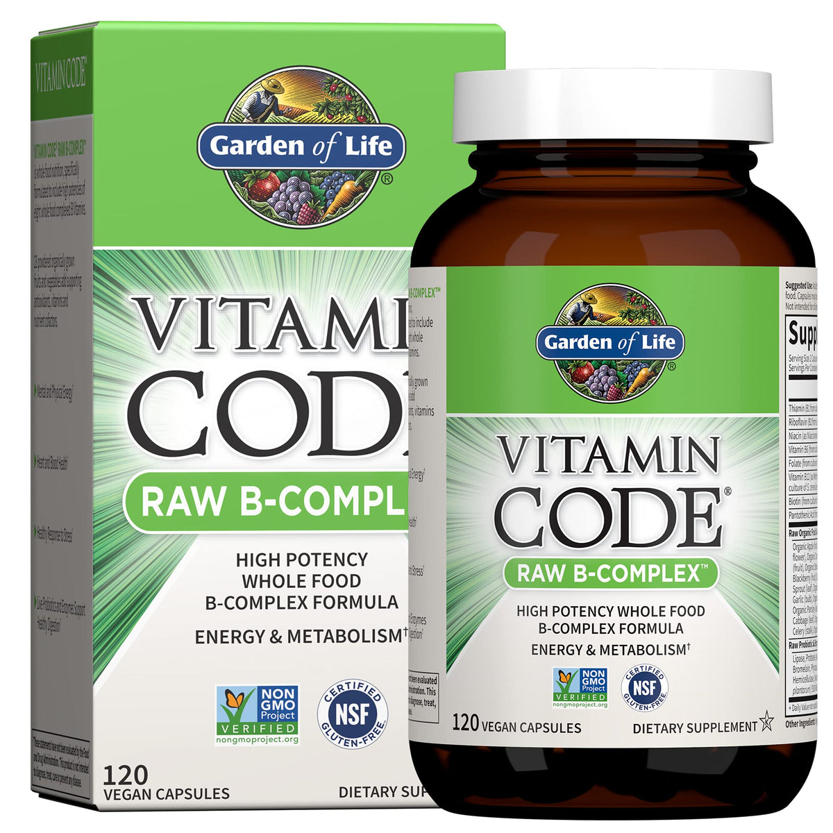 120 Vegan Capsules B-Complex X8830