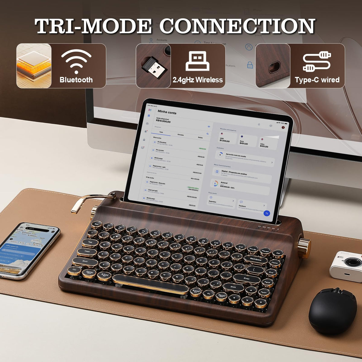 Wood Hot Swap RGB Keyboard B8367