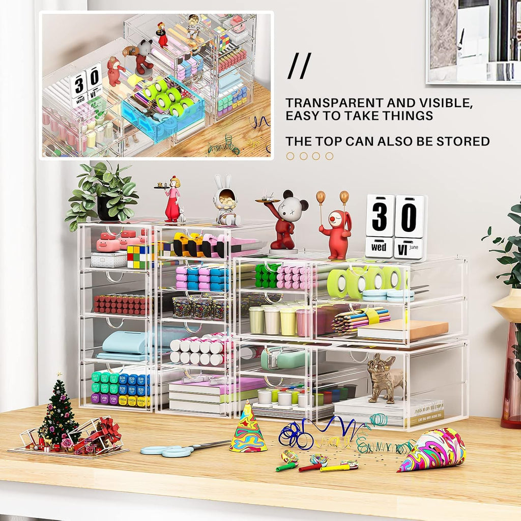 Acrylic 16-Drawer Storage & Makeup Organizer H1855