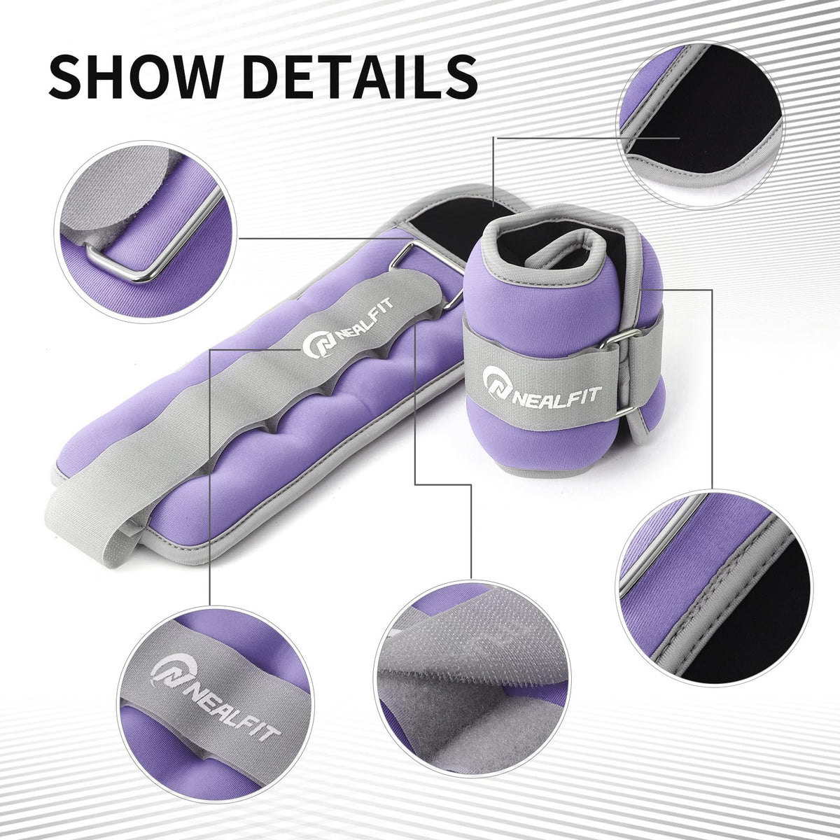 Ankle Weights with Adjustable Strap W746