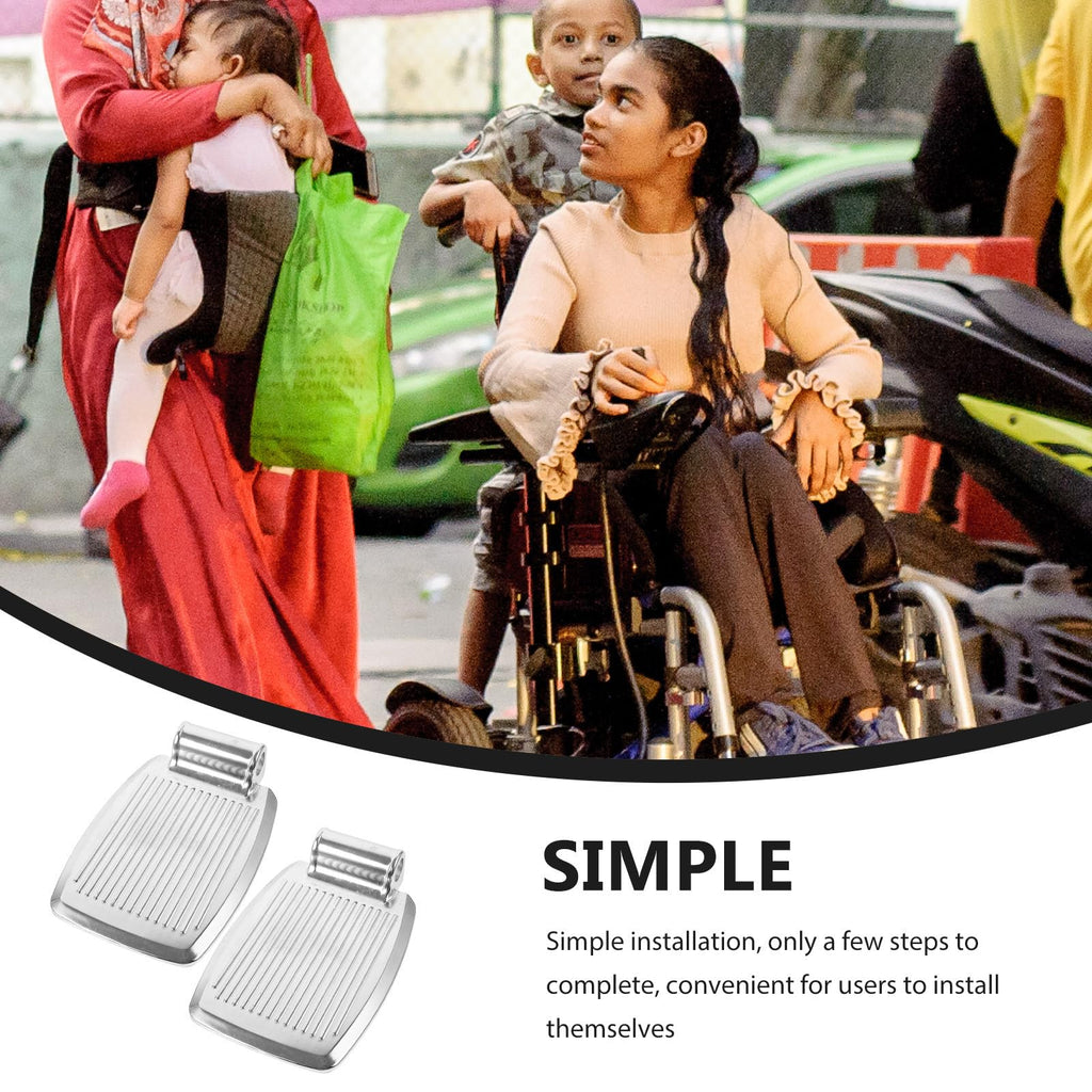 Heavy-Duty Aluminum Alloy Wheelchair Footrest Pair U13917