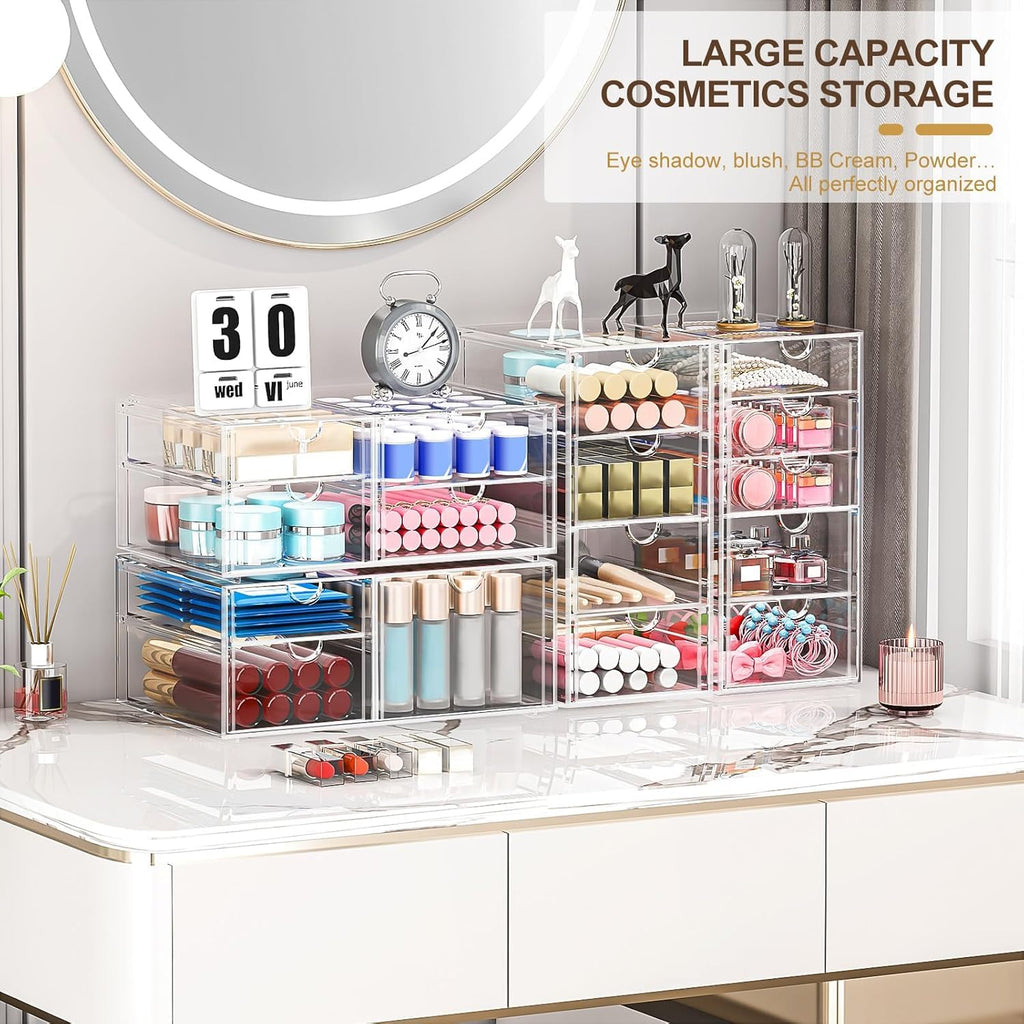 Acrylic 16-Drawer Storage & Makeup Organizer H1855