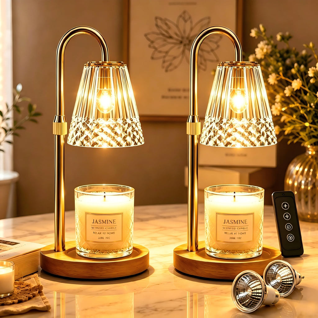 Candle Warmer Lamp 2 Pack with Timer & Dimmer H8745