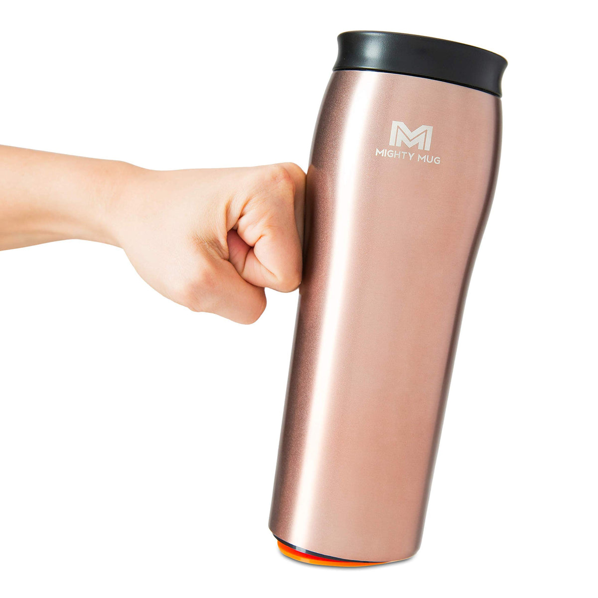 Silver Rosegold Stainless Steel 16 oz Insulated Travel Mug 2 Pack W324