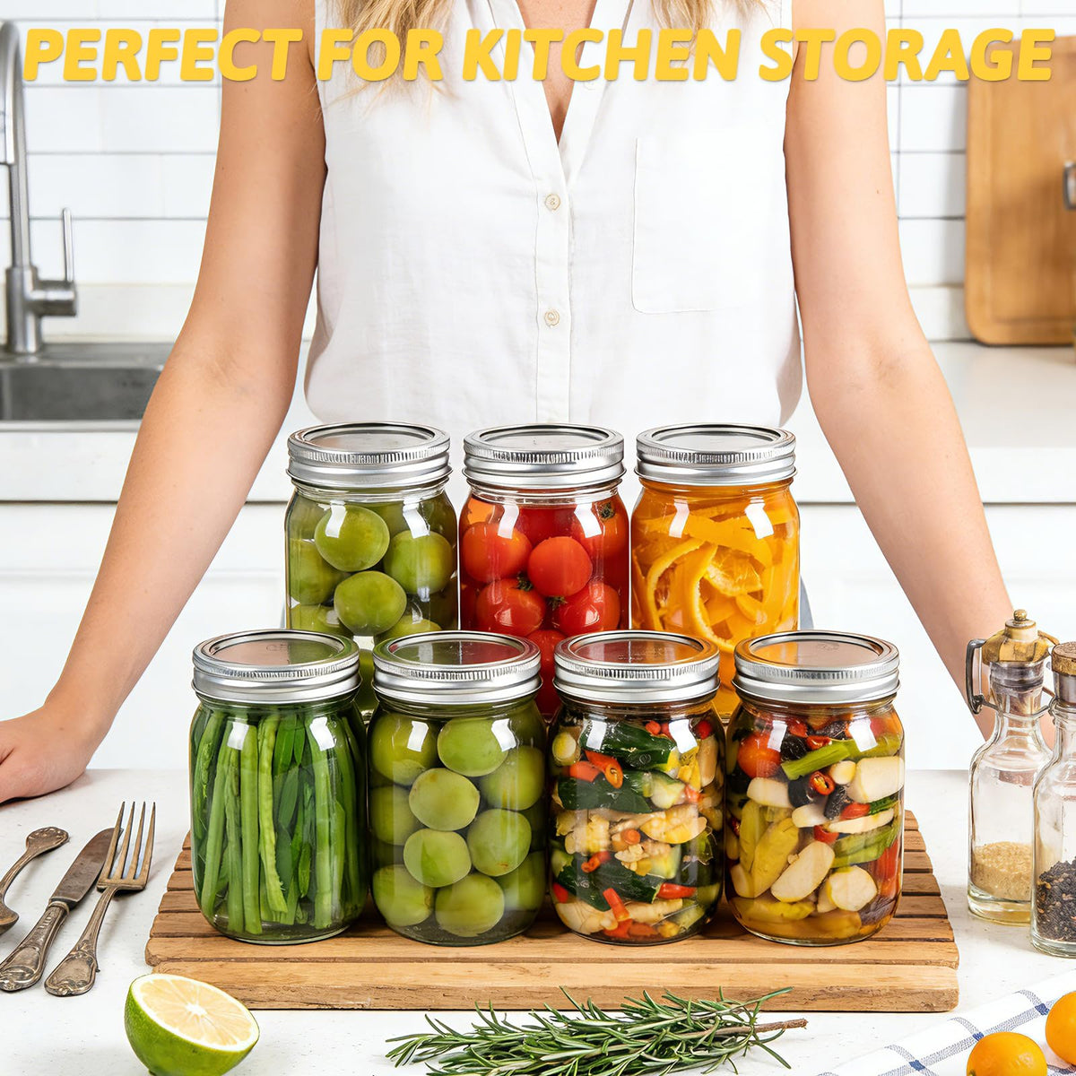 12 oz Regular Mouth Mason Jars 20 Pack T710590