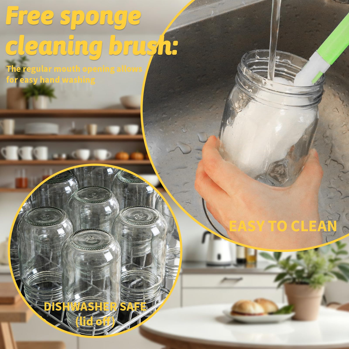 12 oz Regular Mouth Mason Jars 20 Pack T710590