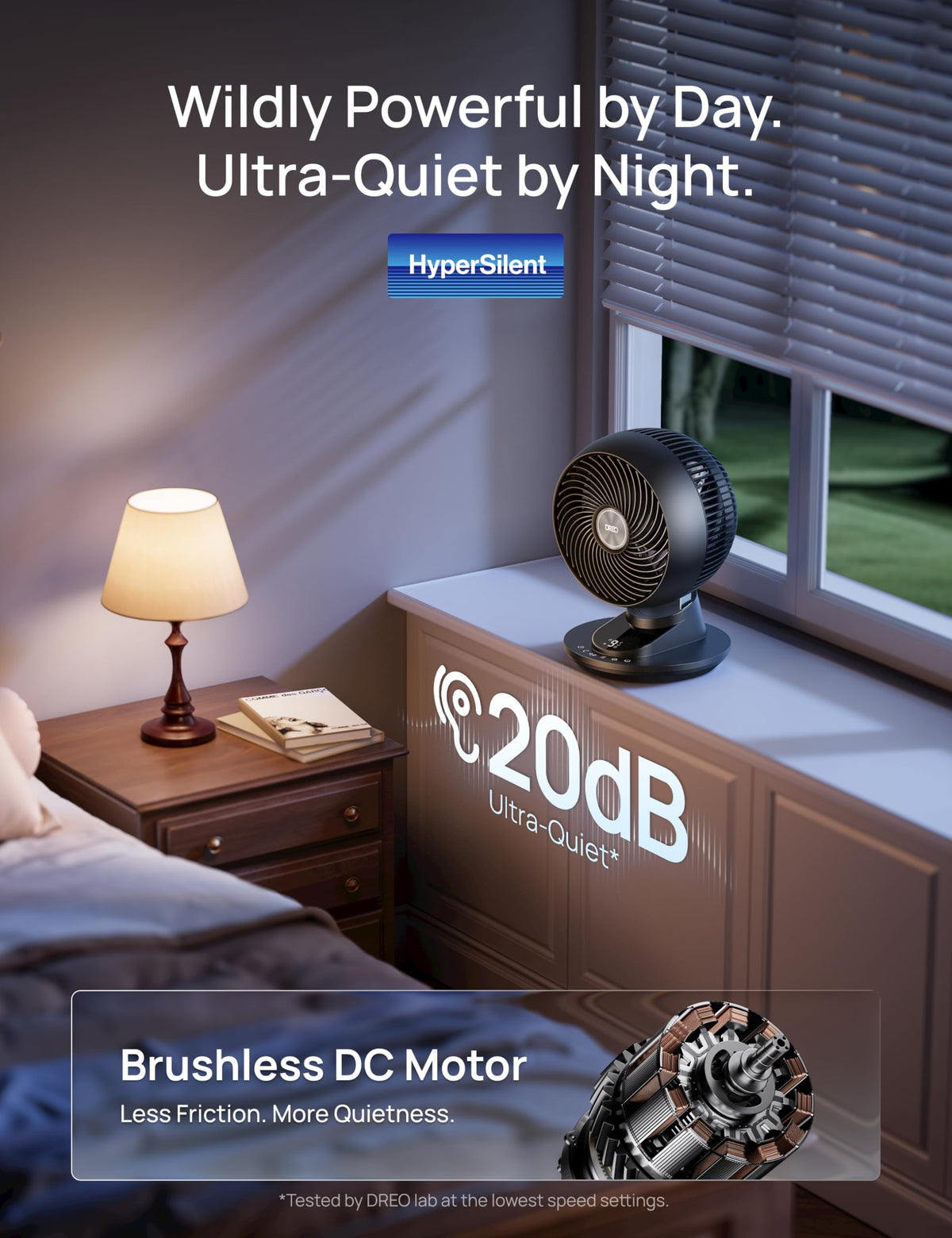 12 Inches 90° Oscillating Smart Desk Fan Y3635
