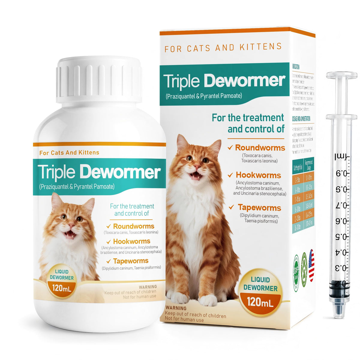 Liquid Cat Dewormer 120 mL T418049