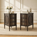 Narrow Wood Nightstands Set of 2 L862209