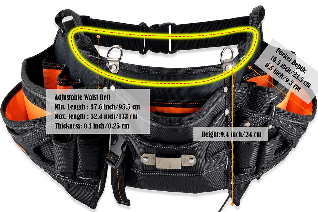 Heavy-Duty 18-Pocket Tool Belt E683