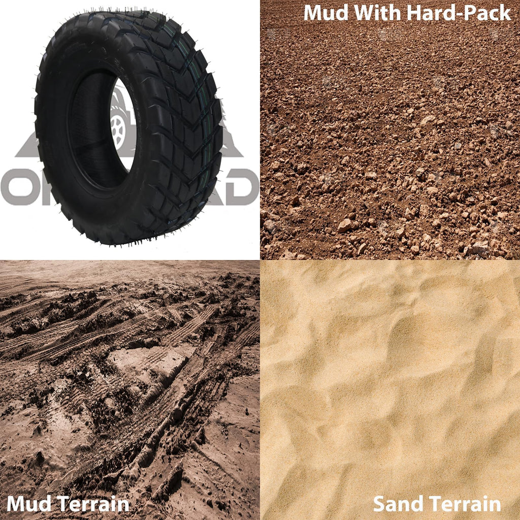 Set of 2 Off-Road 19x7-8 ATV/UTV Tires E69087