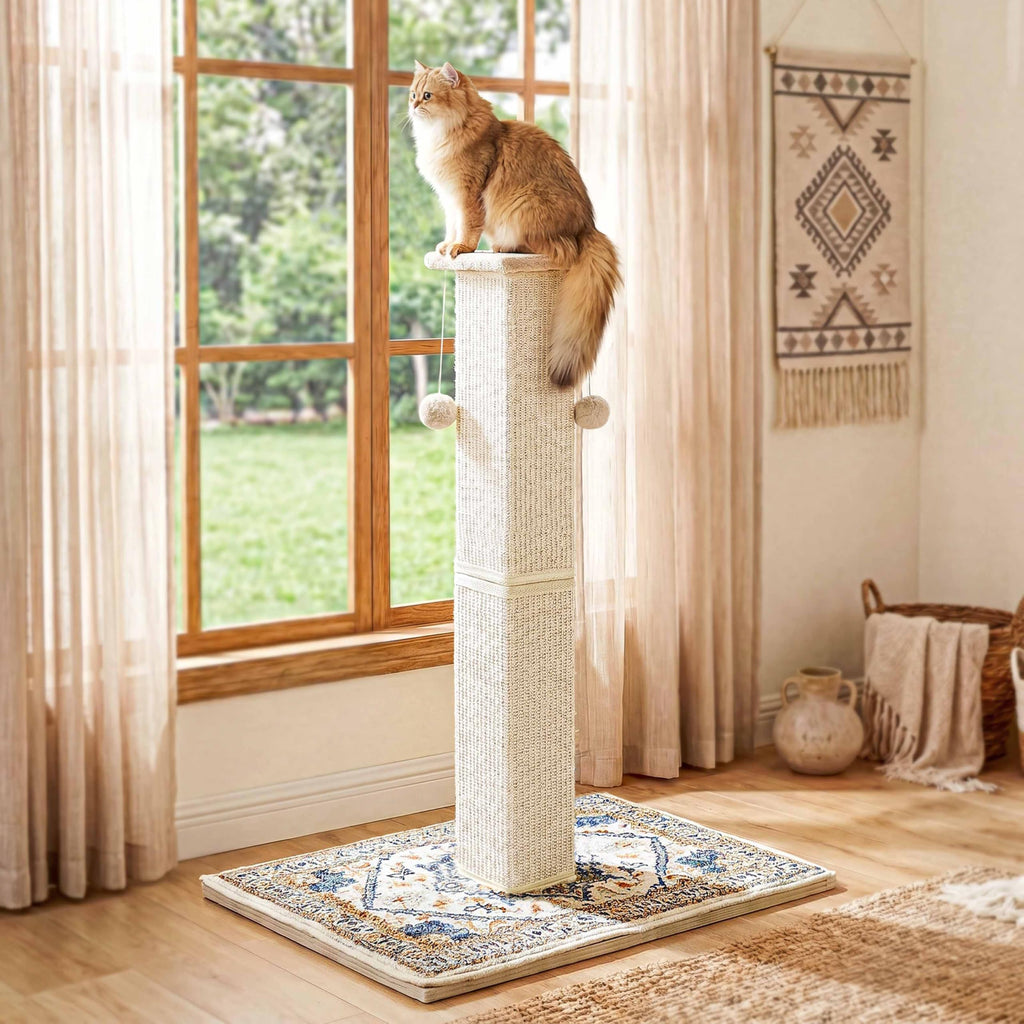 Tall Cat Scratching Post with Carpet A458873